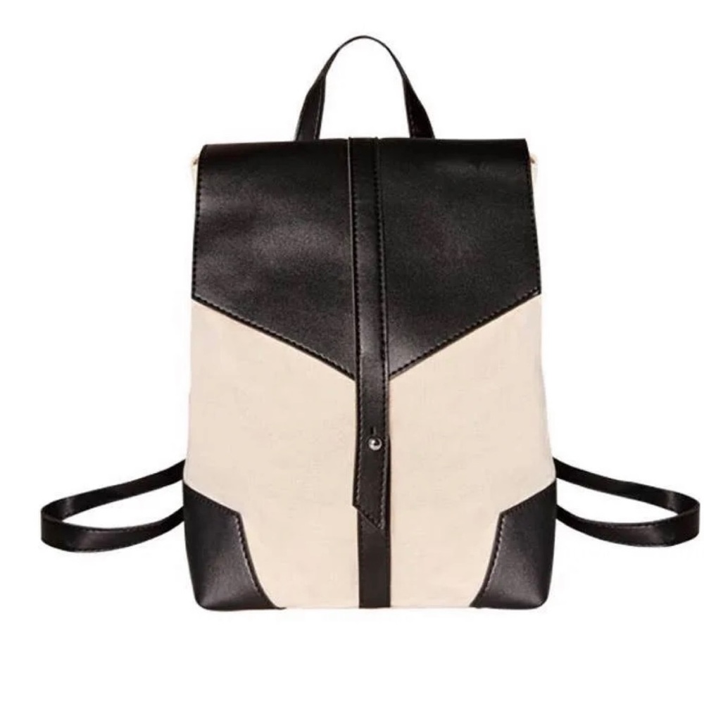 Deux Lux Bags | Deux Lux Demi Backpack | Color: Black/White